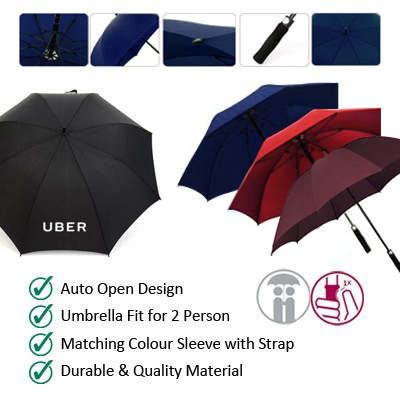 27" Auto Open Quality Golf Big Umbrella 10